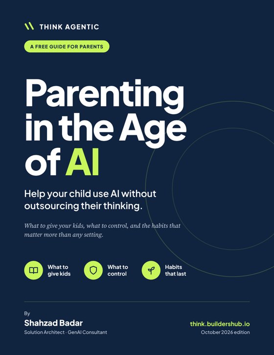 Cover of the free booklet Parenting in the Age of AI
